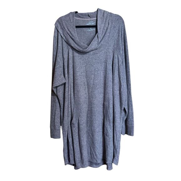 Torrid Hacci Cowl Neck Tunic Sweater Womens 6X Warmed Stone Super Soft Plush - Picture 1 of 8